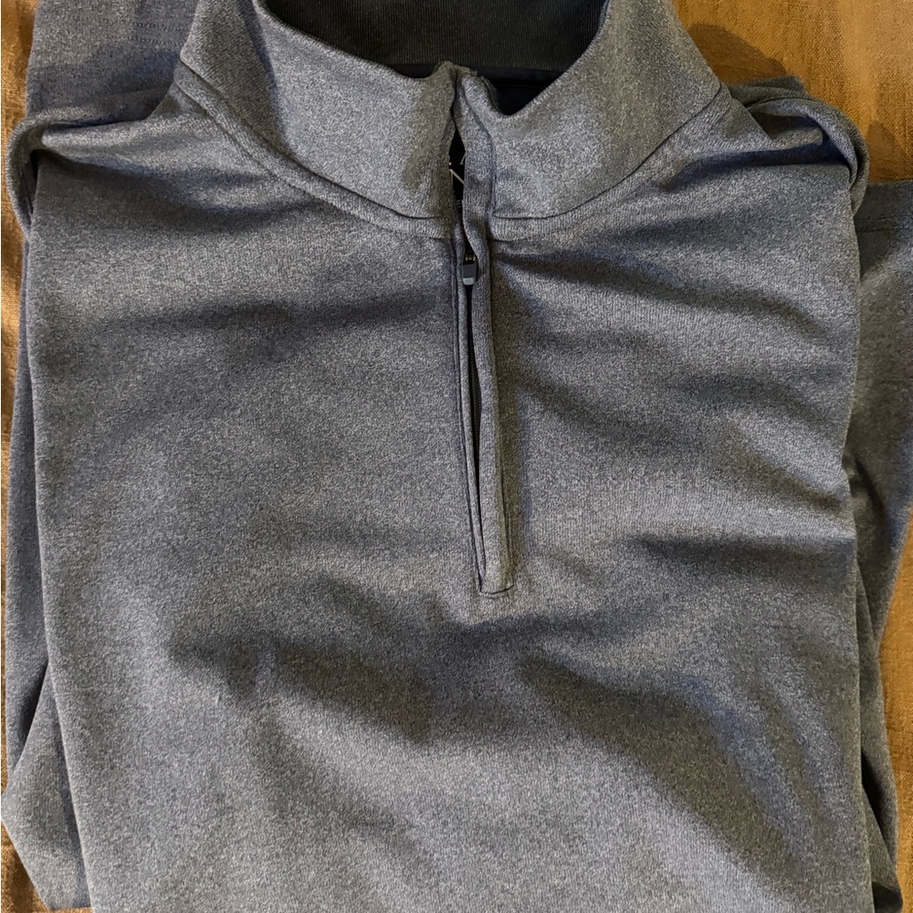 Jos. A. Bank Blue/Grey Quarter-Zip Pullover